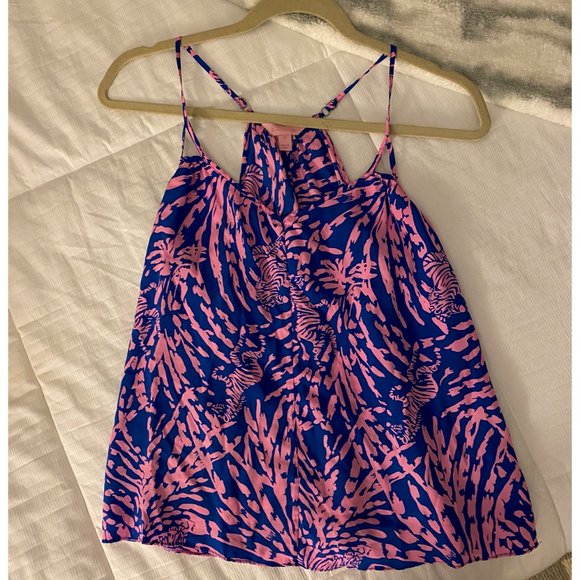 Lilly Pulitzer Flowy Zebra Tank Top - Picture 1 of 3